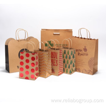 Customized Take Away Fast Food Kraft Paper Bags